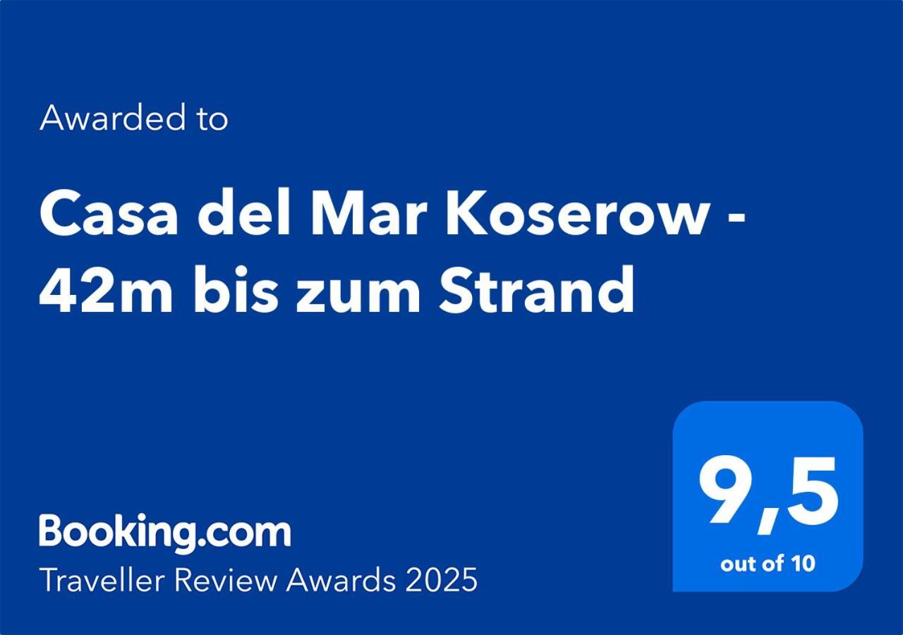 Casa del Mar Koserow - 42m bis zum Strand Exterior foto